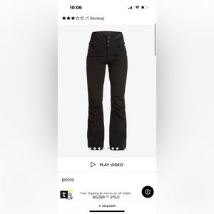 Roxy Rising High Shell snow pants